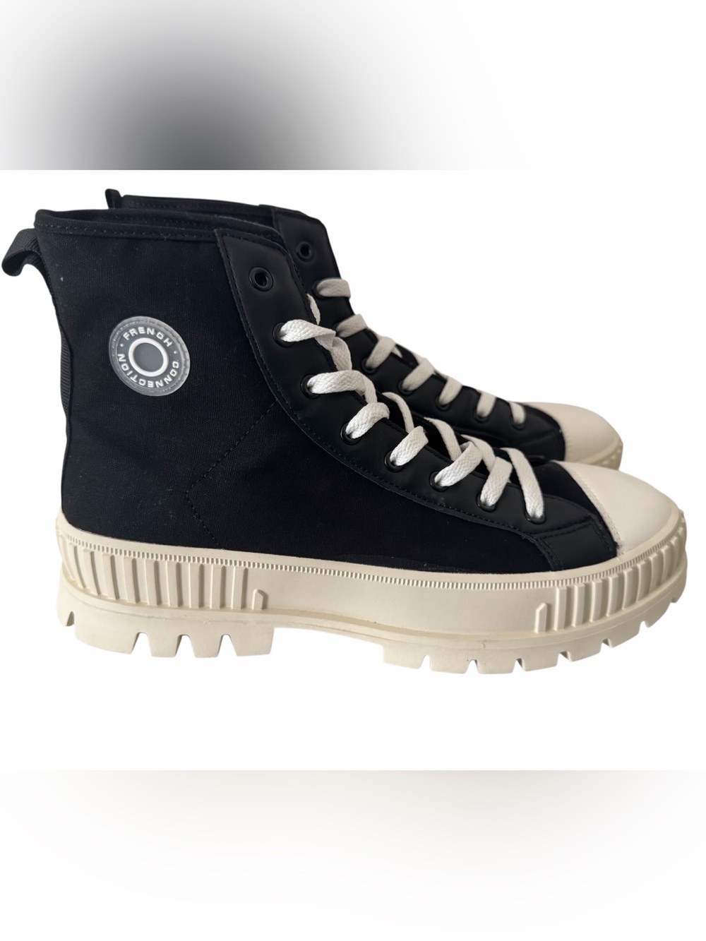 French Connection Danika Cream/Tan Sneakers